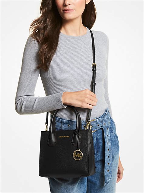 michael michael kors medium canteen circle|Mercer Medium Pebbled Leather Canteen Crossbody .